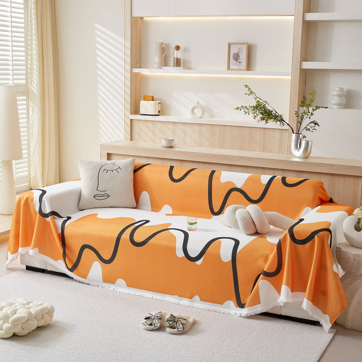 Lightweight Washed Soft Breathable Throw Blanket Perfect for Summer, Great Blanket Layer for Couch