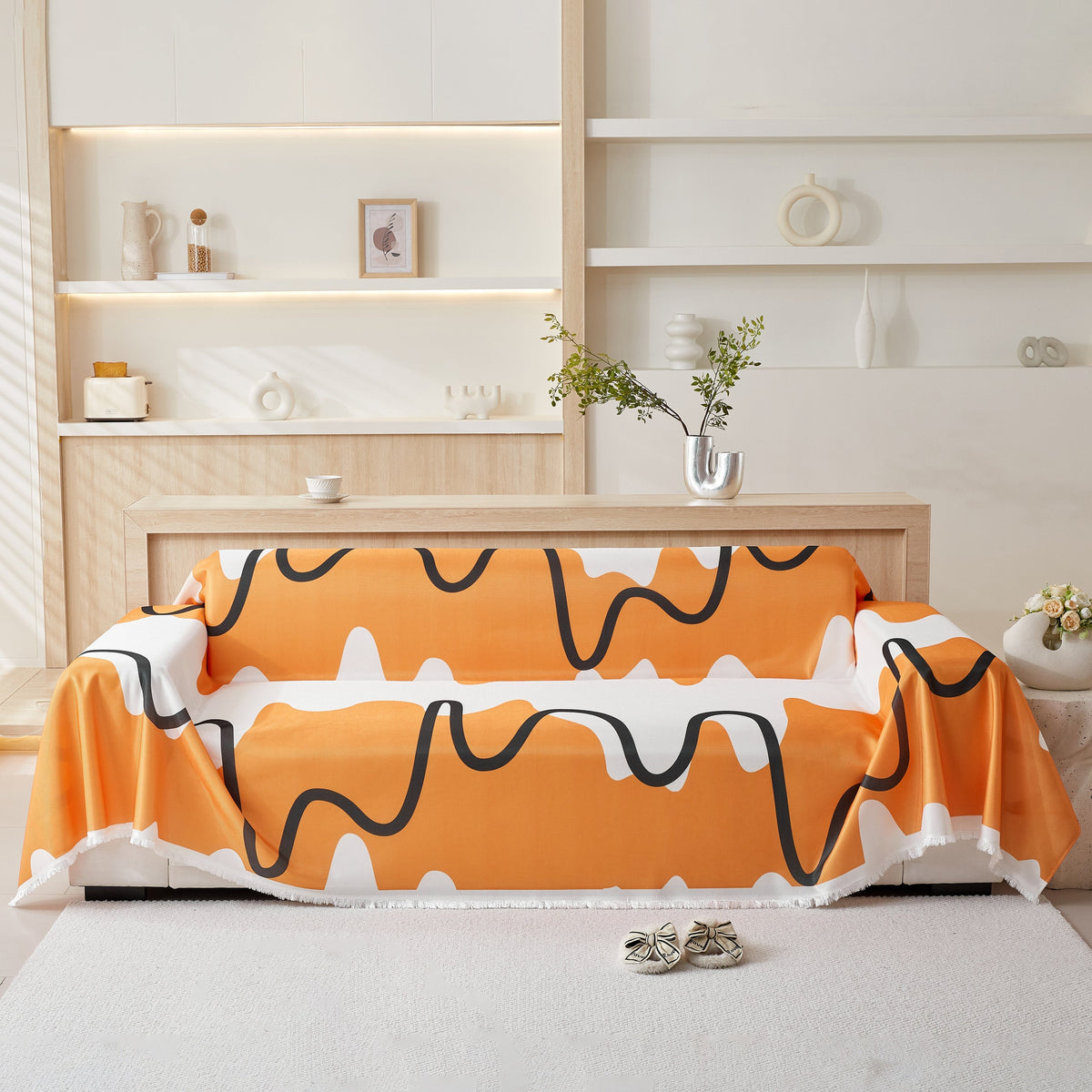 Lightweight Washed Soft Breathable Throw Blanket Perfect for Summer, Great Blanket Layer for Couch