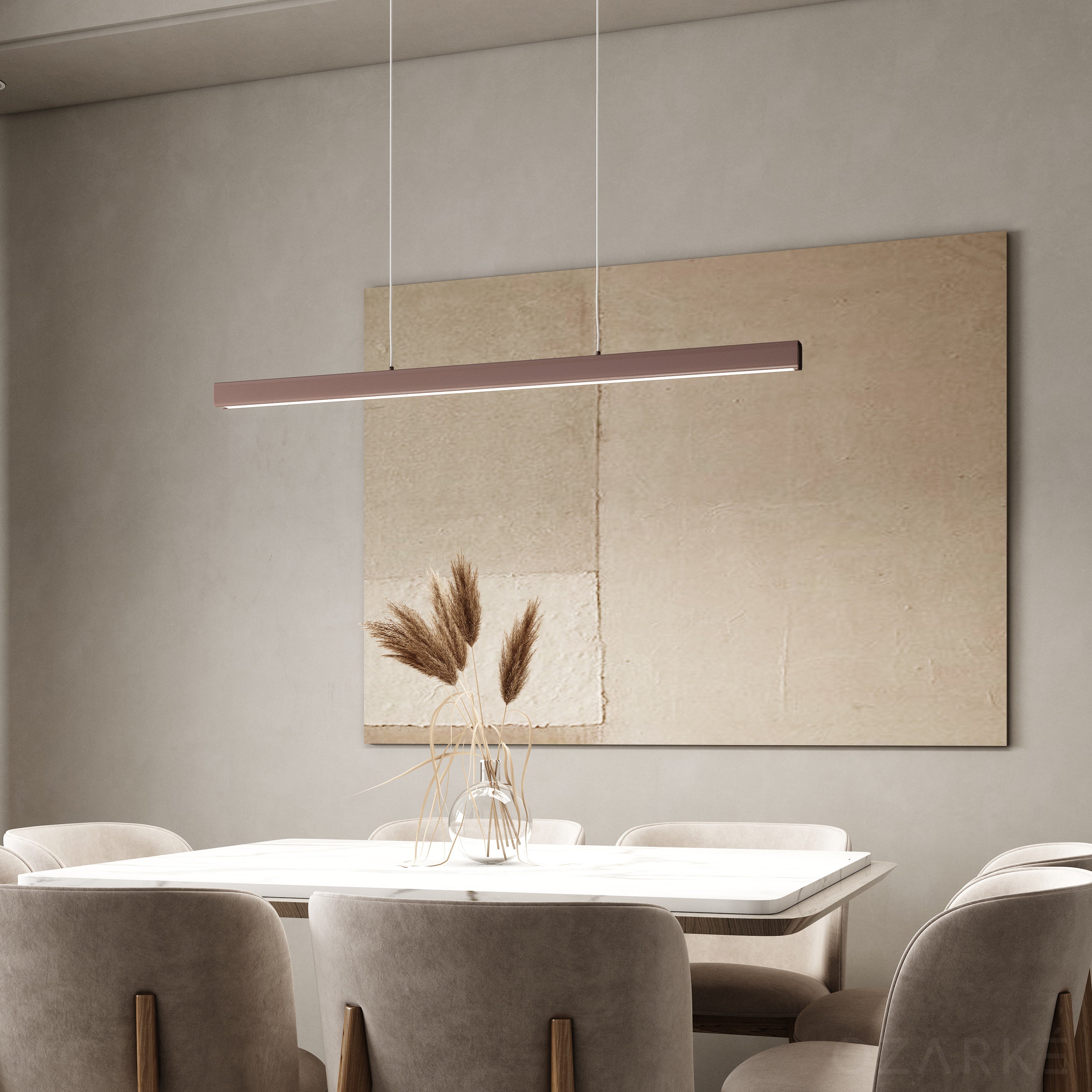Linear LED Pendant Light with Adjustable Glow