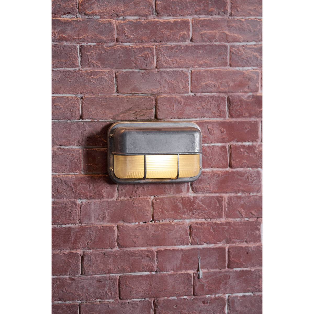 Marine Aluminum Wall Sconce with Opaque Glass