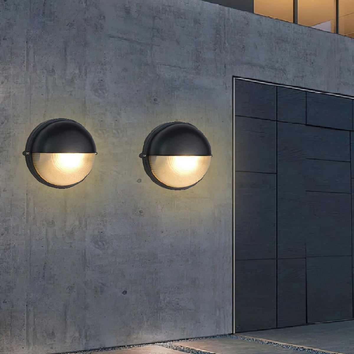 Marine Aluminum Wall Sconce with Opaque Glass
