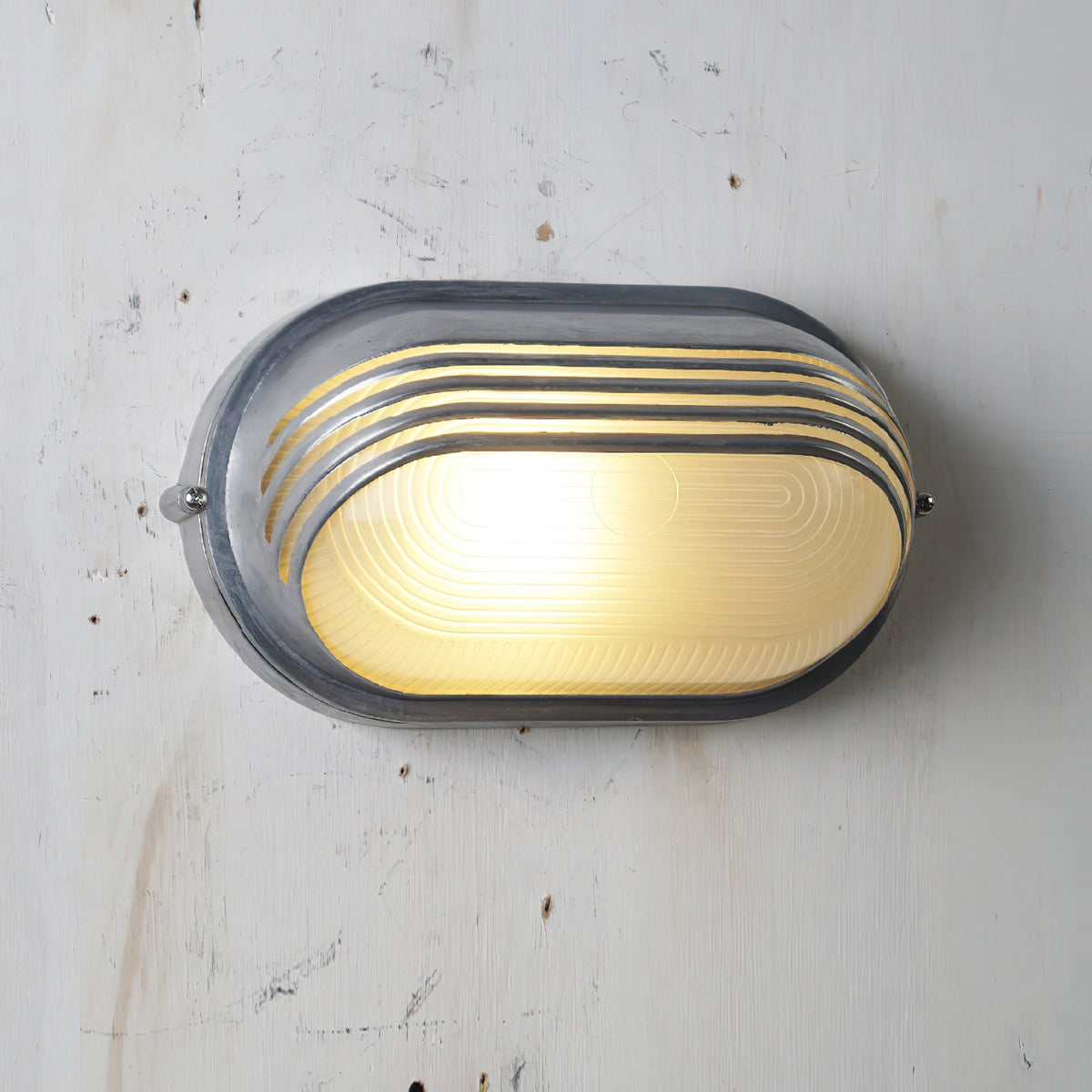 Marine Aluminum Wall Sconce with Opaque Glass