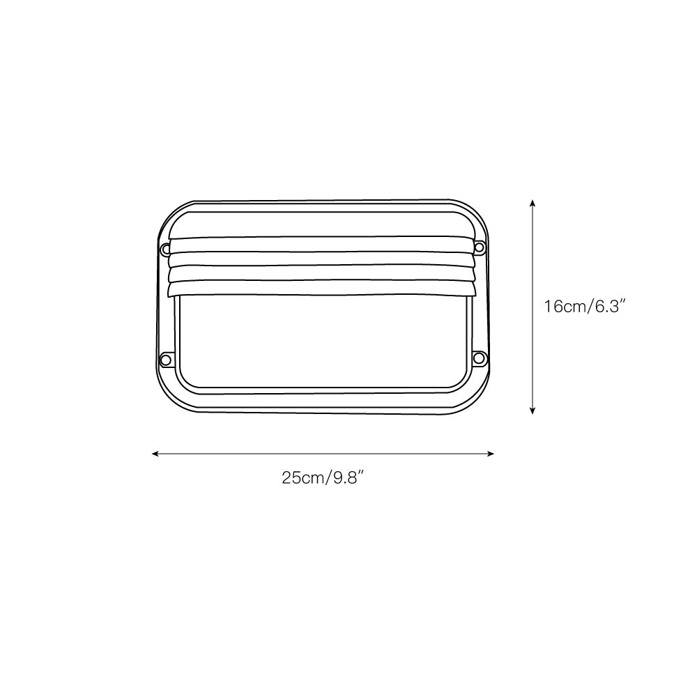Marine Aluminum Wall Sconce with Opaque Glass