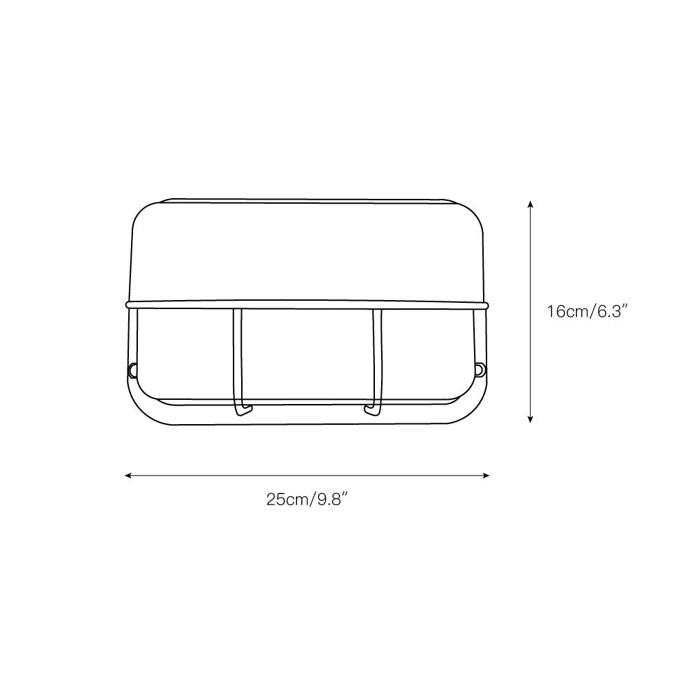 Marine Aluminum Wall Sconce with Opaque Glass