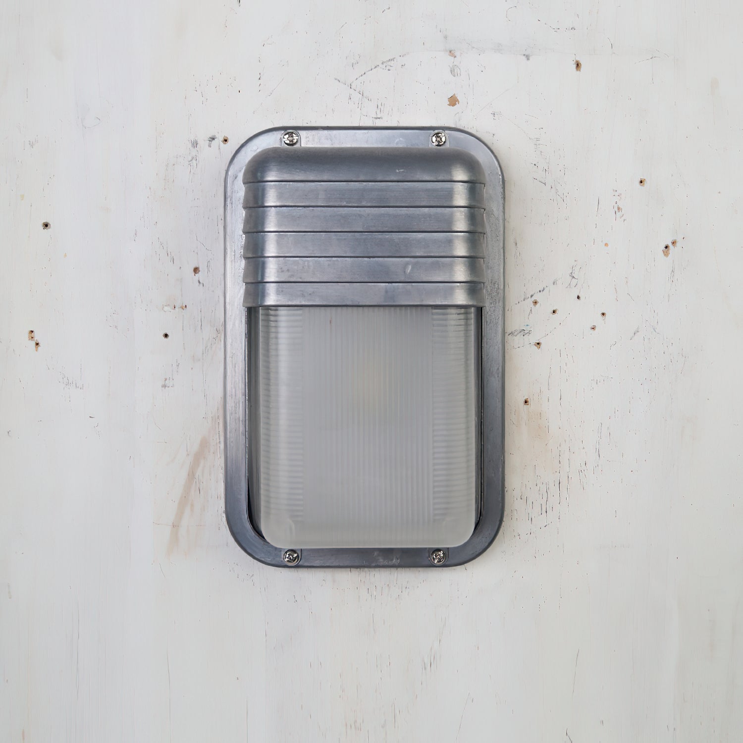 Marine Aluminum Wall Sconce with Opaque Glass