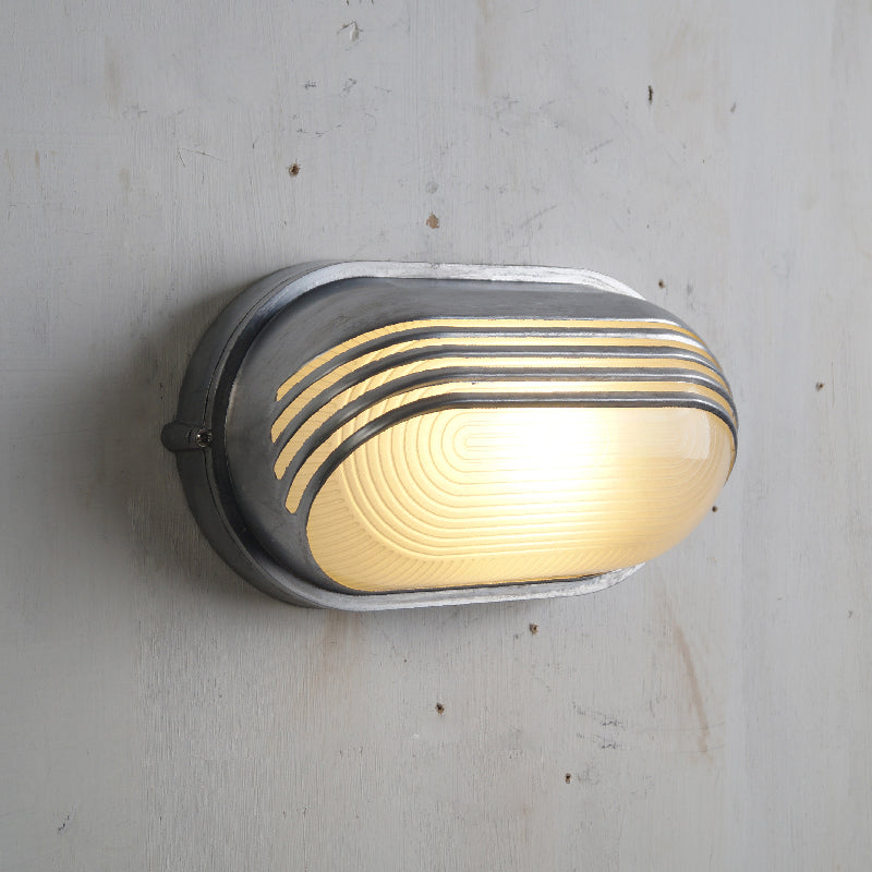 Marine Aluminum Wall Sconce with Opaque Glass