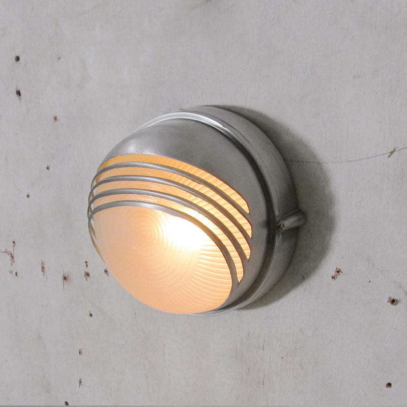 Marine Aluminum Wall Sconce with Opaque Glass
