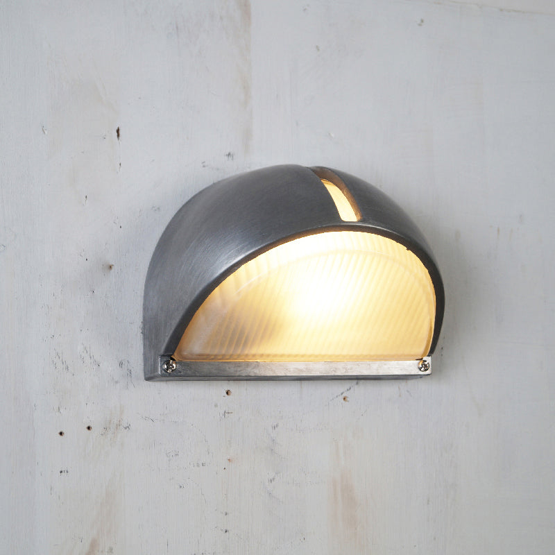 Marine Aluminum Wall Sconce with Opaque Glass