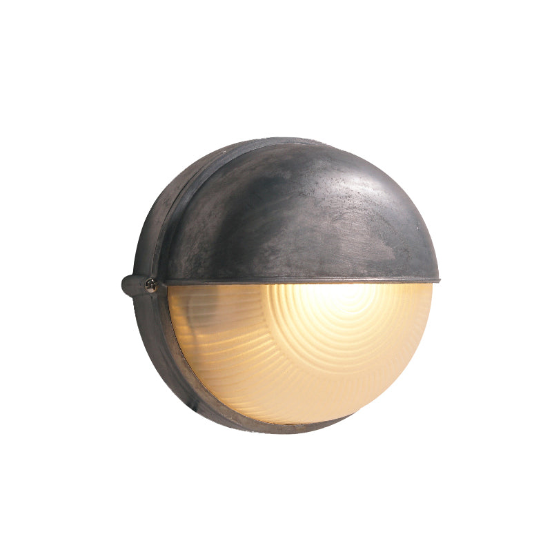 Marine Aluminum Wall Sconce with Opaque Glass