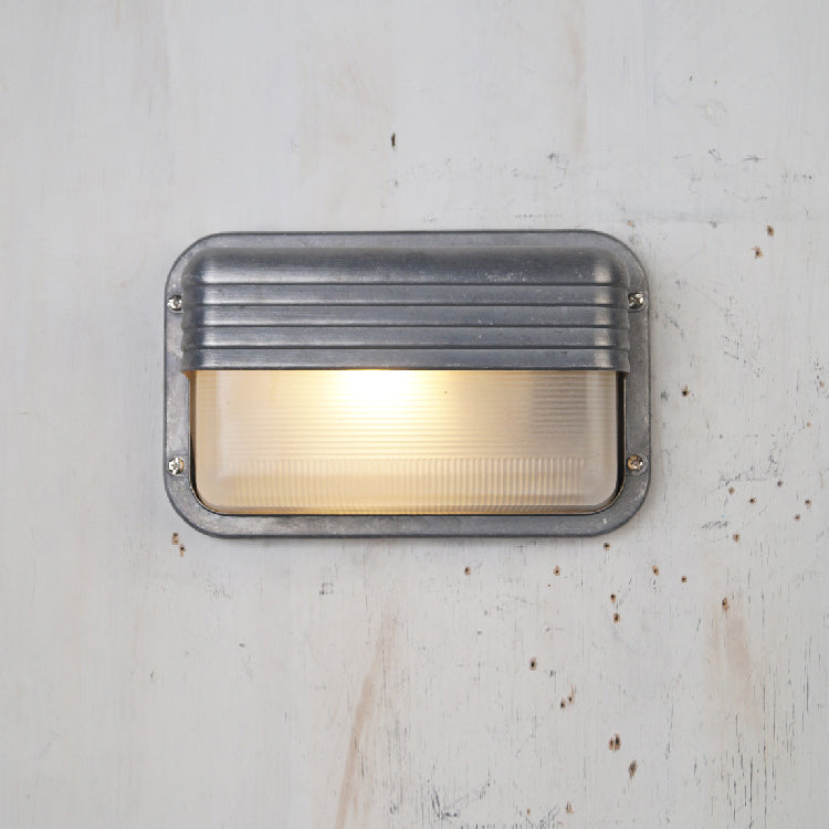 Marine Aluminum Wall Sconce with Opaque Glass