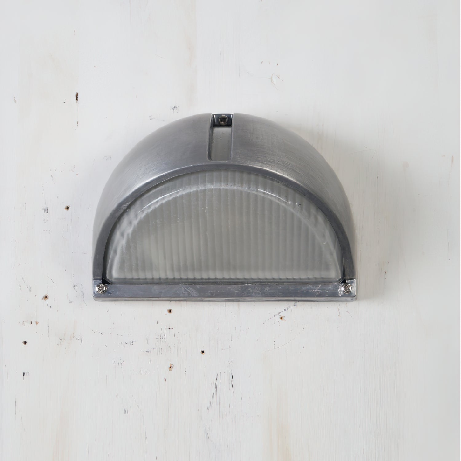 Marine Aluminum Wall Sconce with Opaque Glass