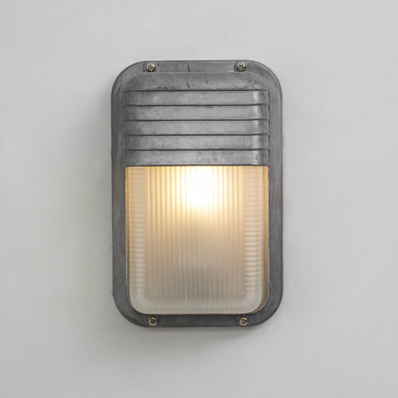 Marine Aluminum Wall Sconce with Opaque Glass