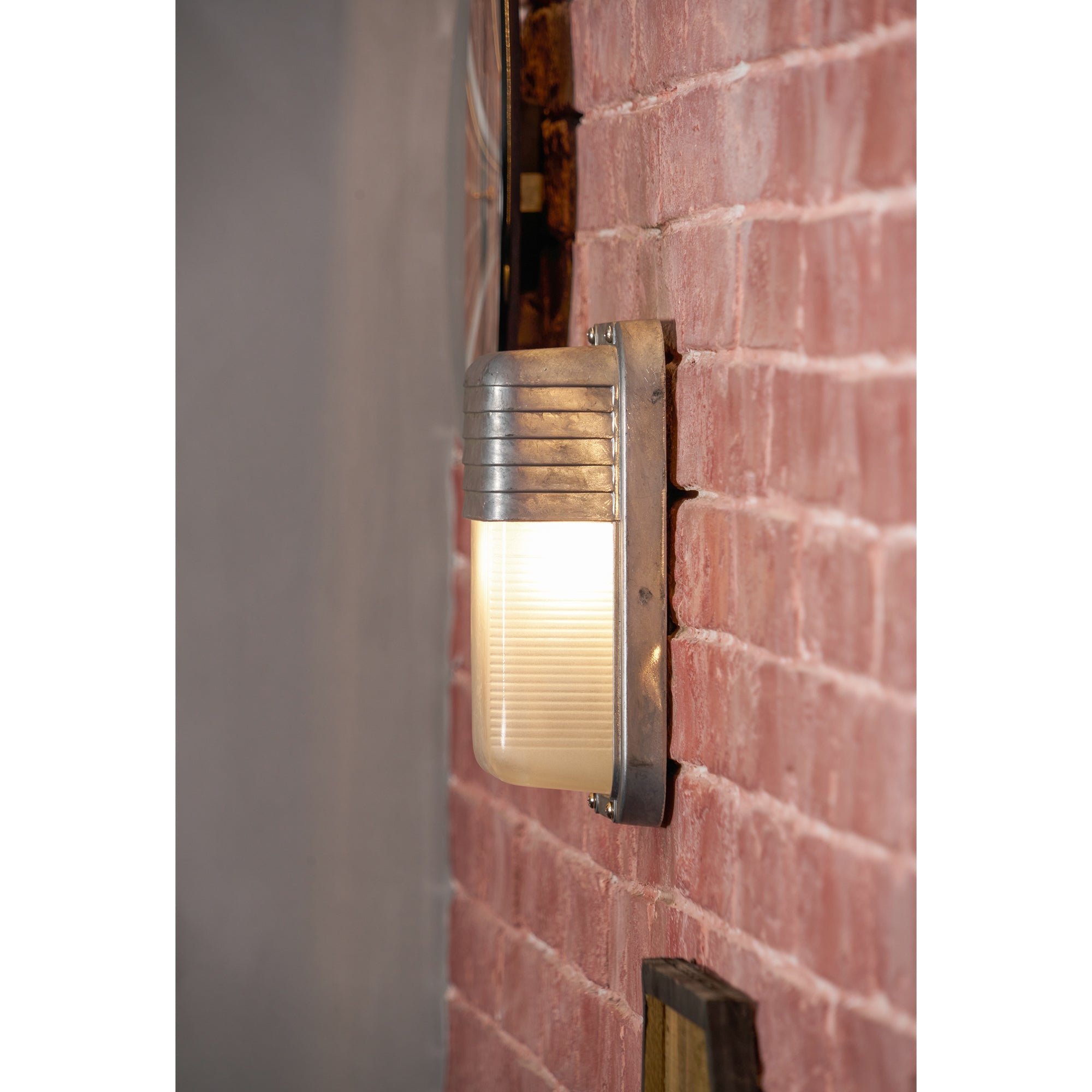 Marine Aluminum Wall Sconce with Opaque Glass