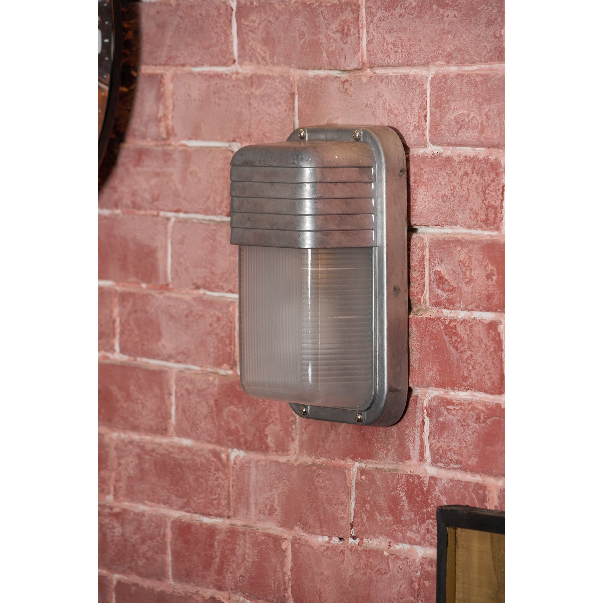 Marine Aluminum Wall Sconce with Opaque Glass