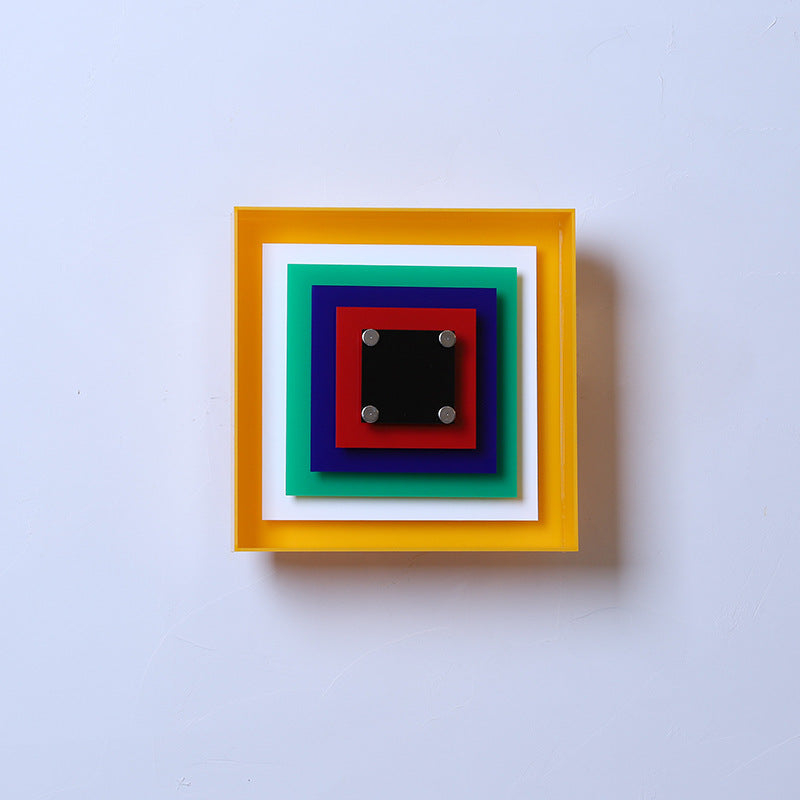 Memphis Acrylic Wall Sconce with Color Layers