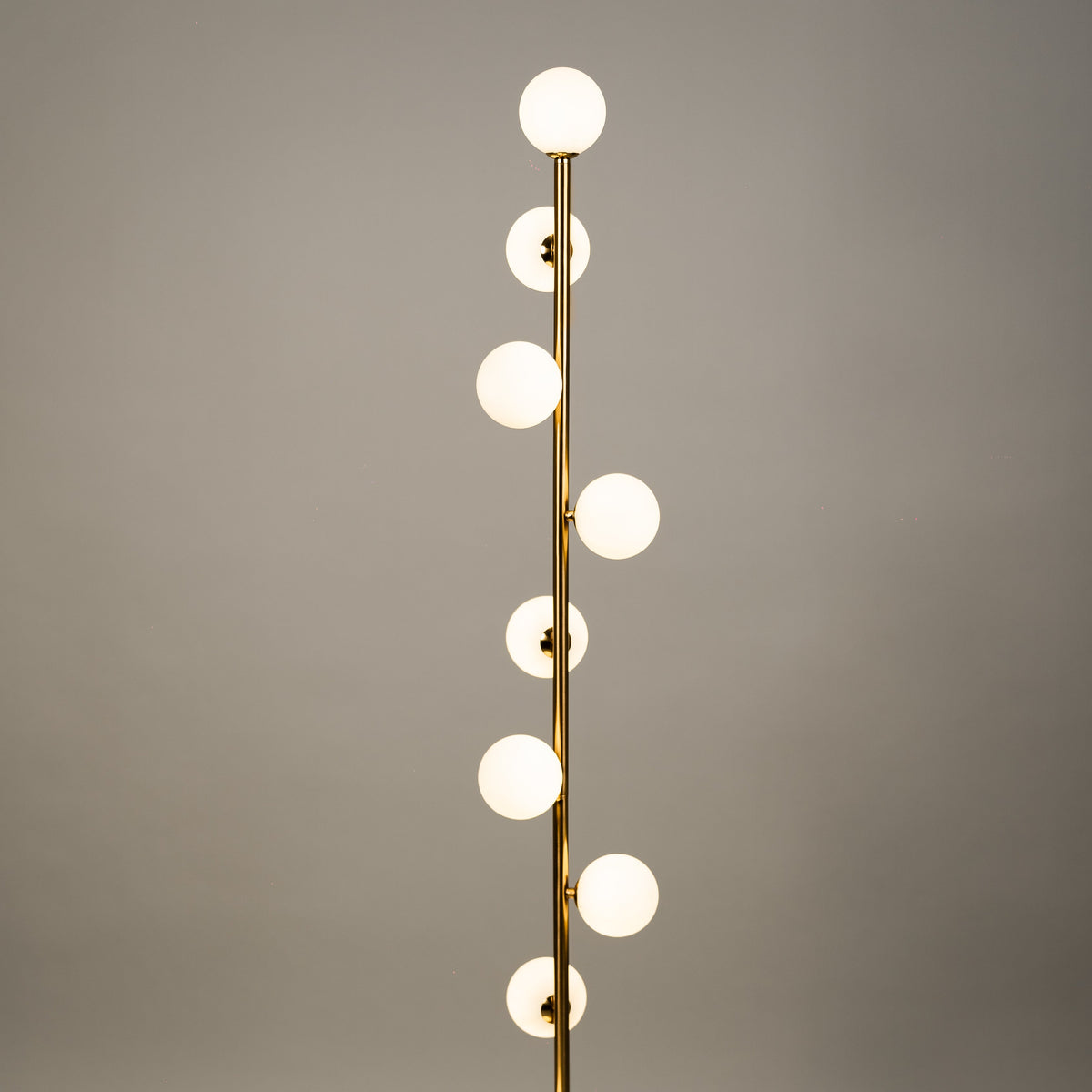 Minimalist Globe Floor Lamp with Nine Lights