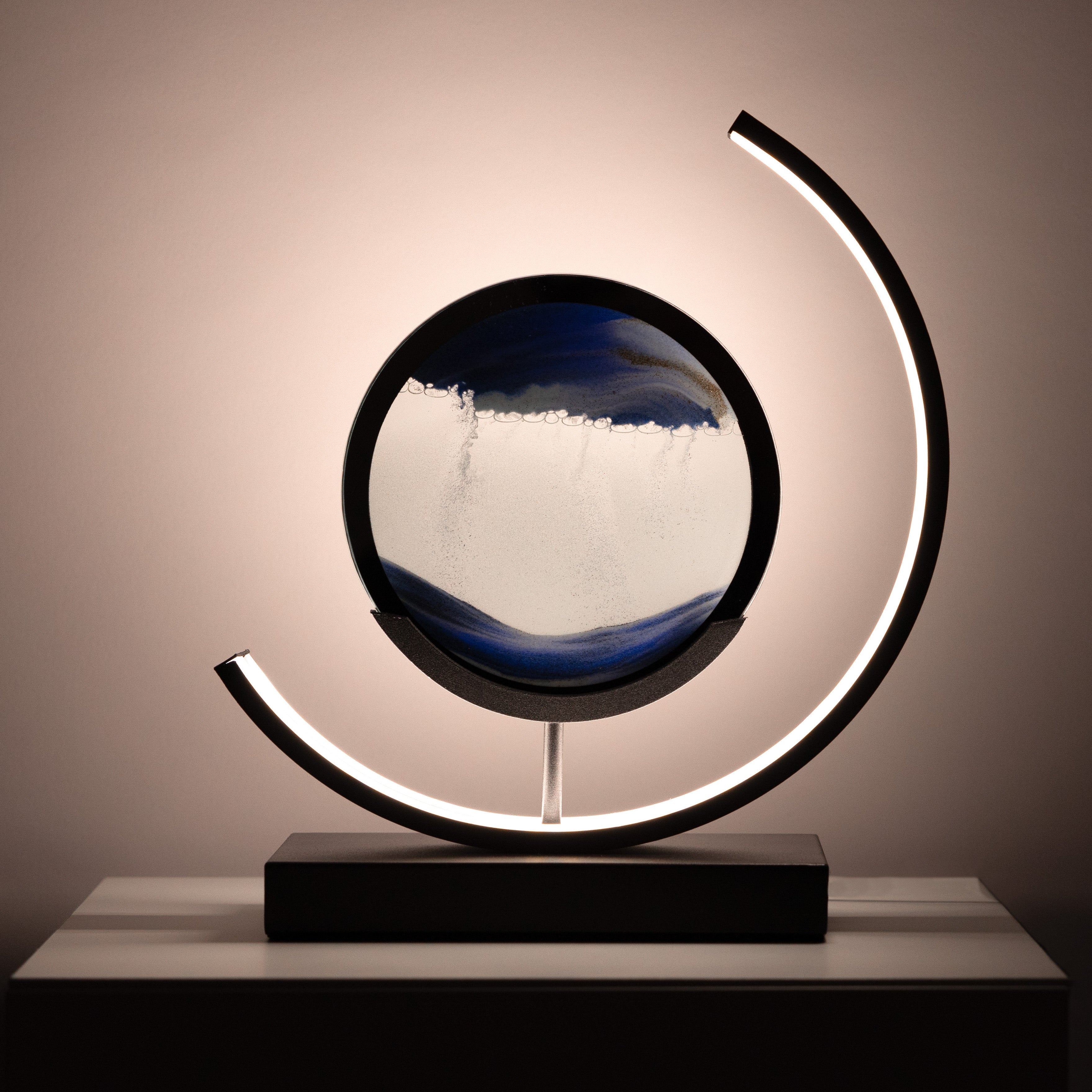 Minimalist Moving Sand Art Lamp with LED Glow