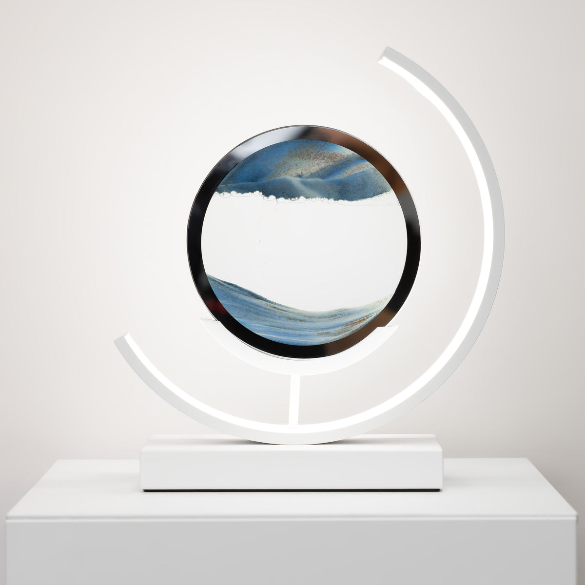 Minimalist Moving Sand Art Lamp with LED Glow