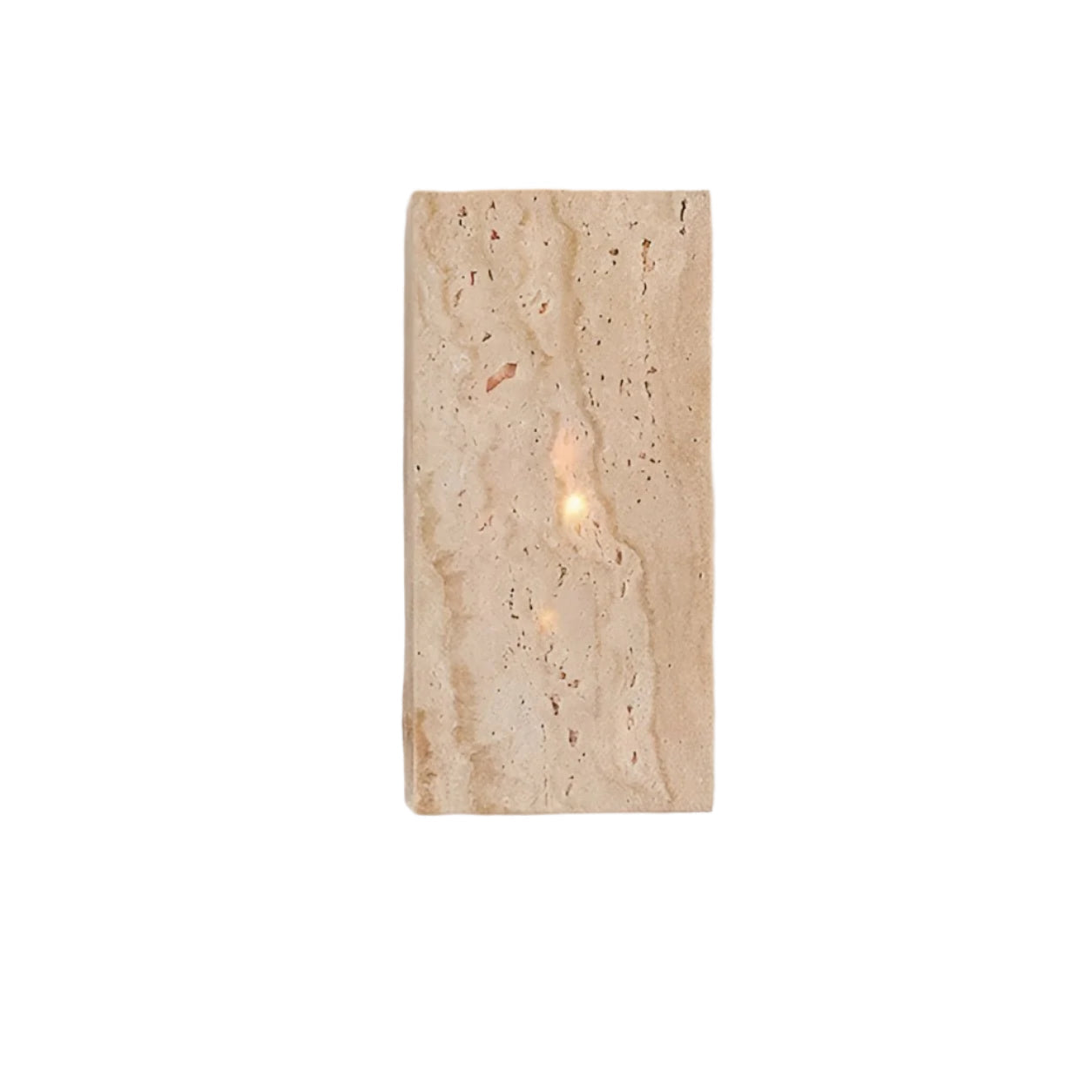 Minimalist Travertine Up Down LED Wall Sconce