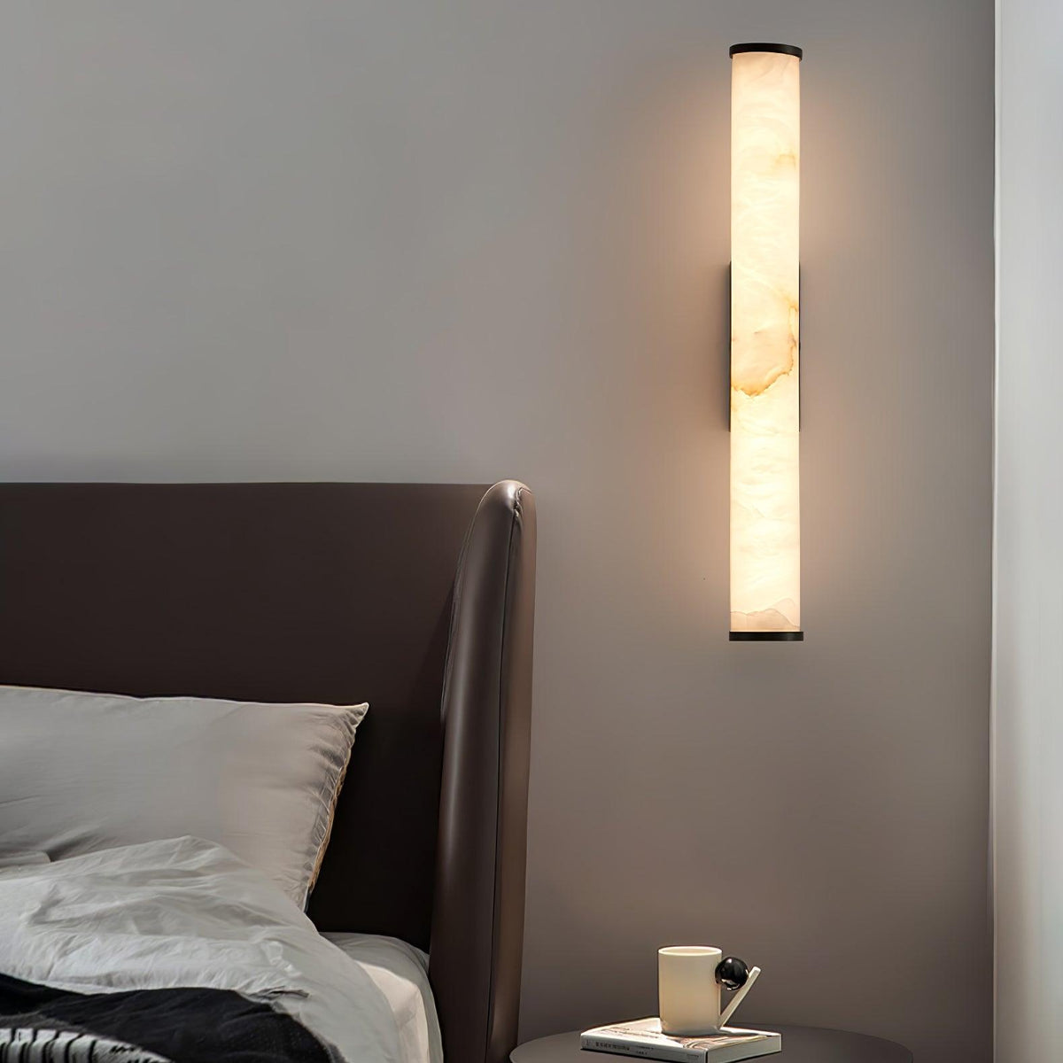 Modern Alabaster Tube LED Wall Sconce Light