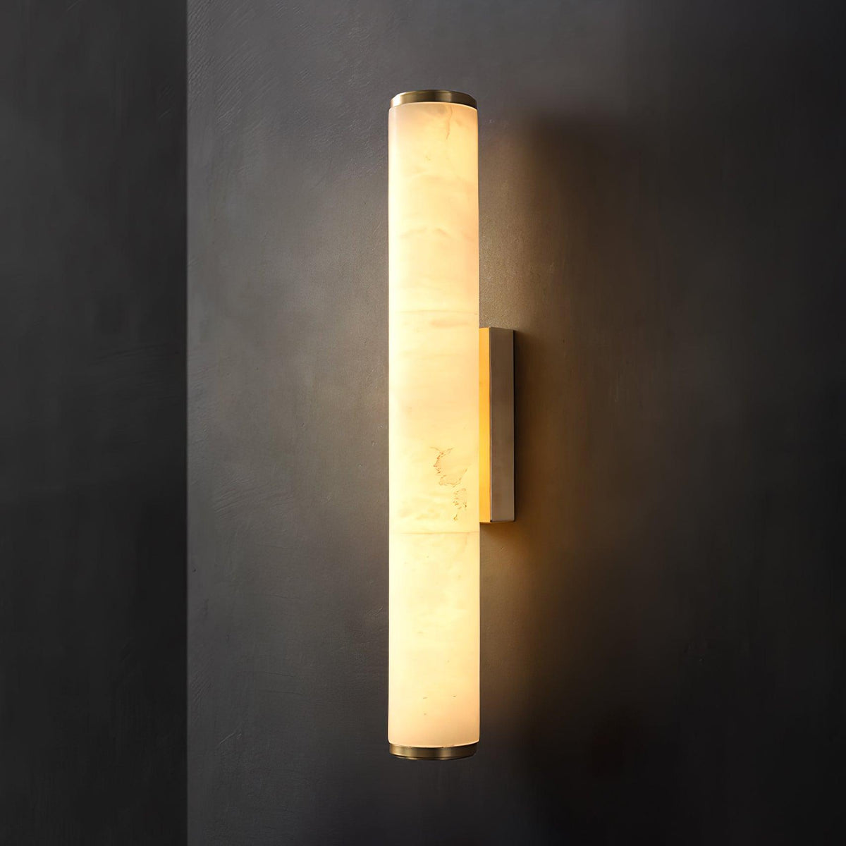 Modern Alabaster Tube LED Wall Sconce Light