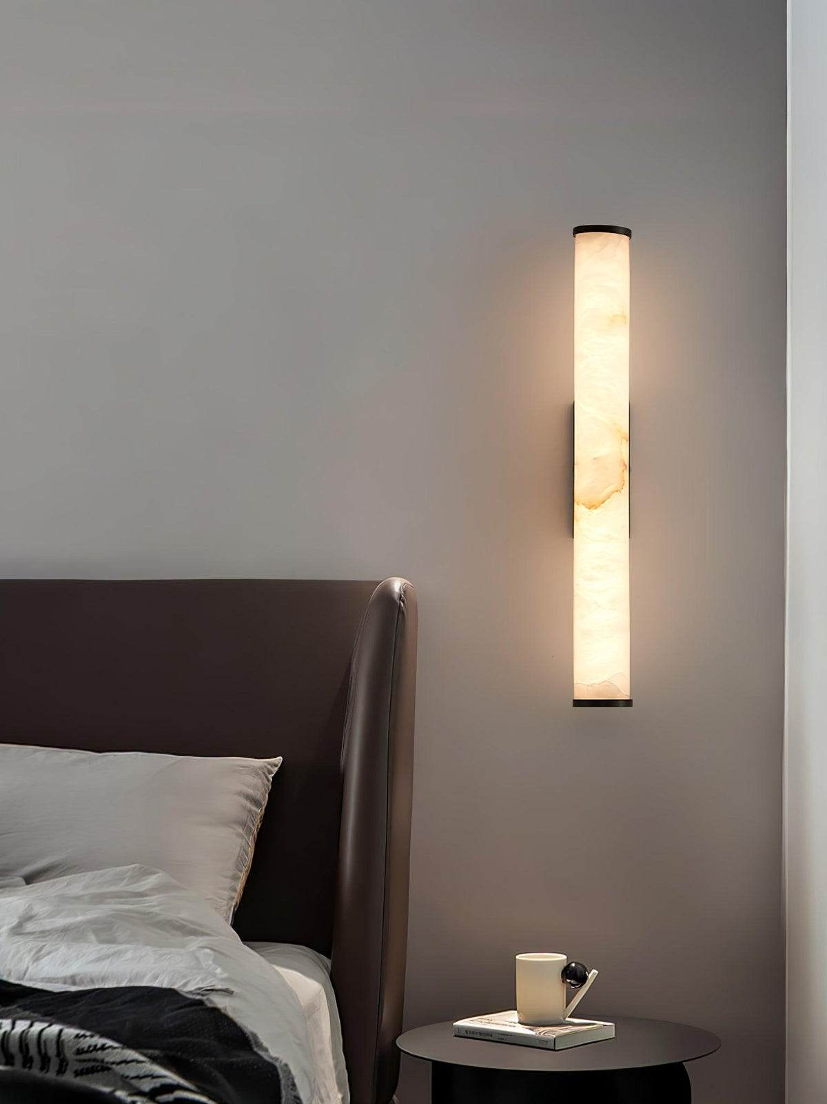 Modern Alabaster Tube LED Wall Sconce Light