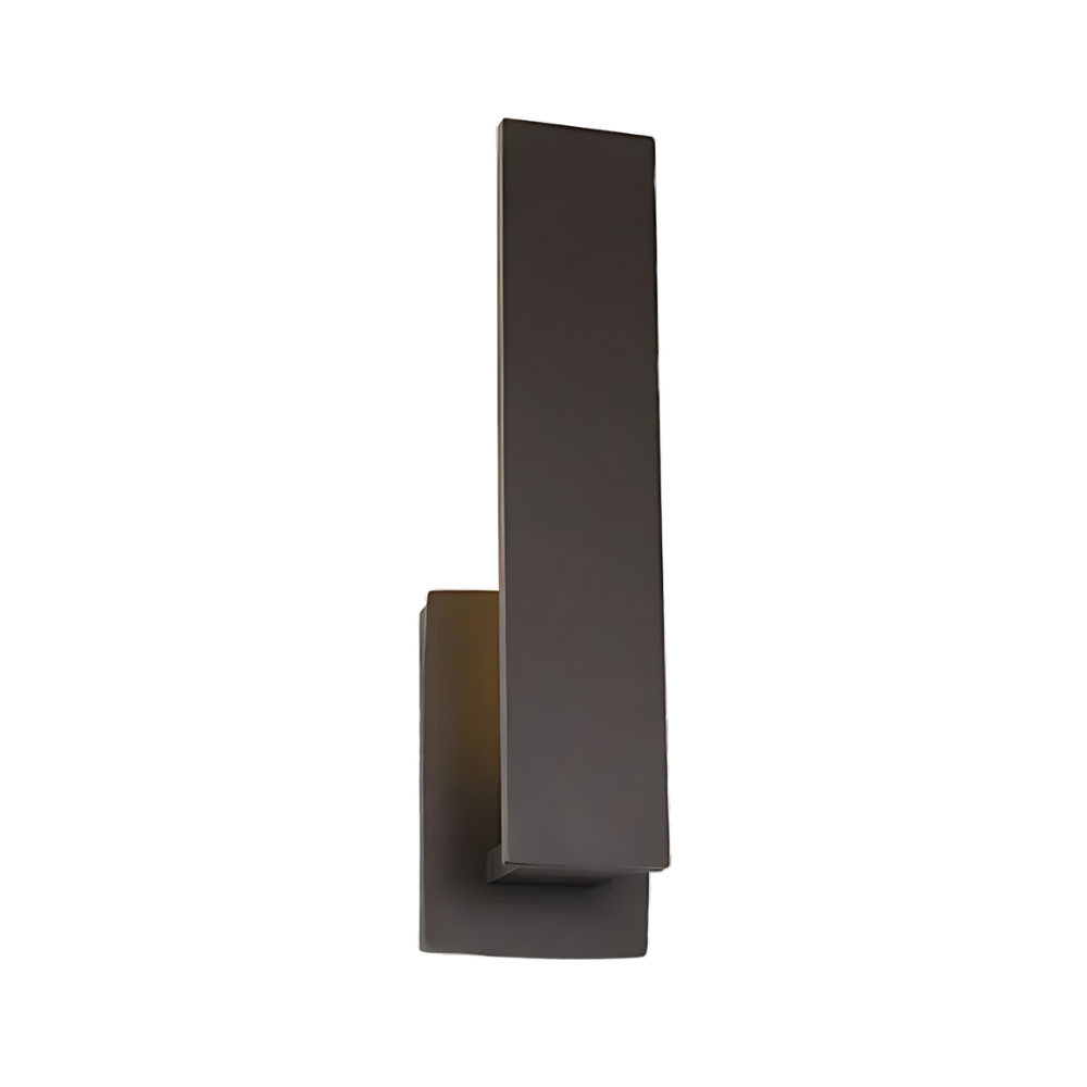 Modern Aluminum Wall Sconce with Backlit Glow
