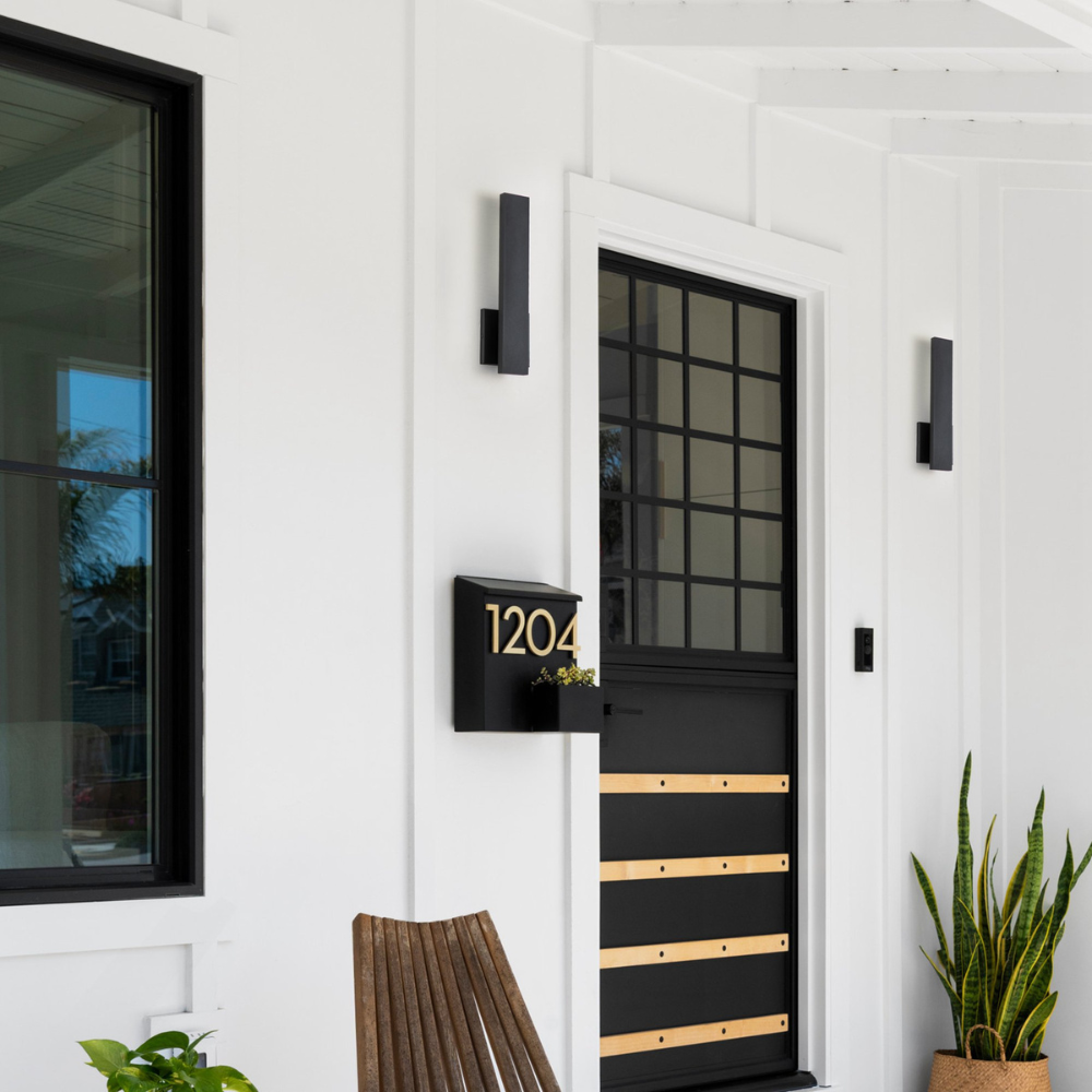 Modern Aluminum Wall Sconce with Backlit Glow