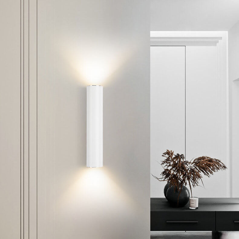 Modern Aluminum Wall Sconce with Up Down Glow