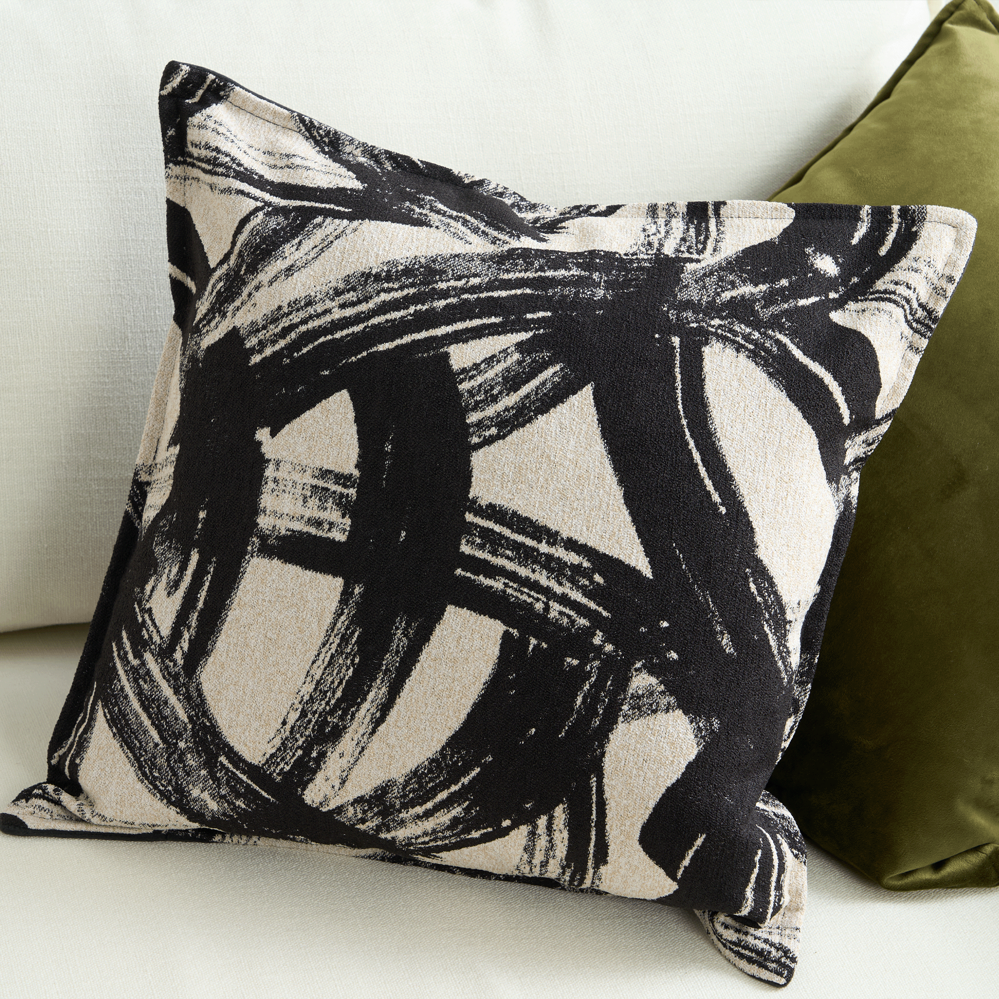Modern Art Cushion Cover with Hidden Zipper