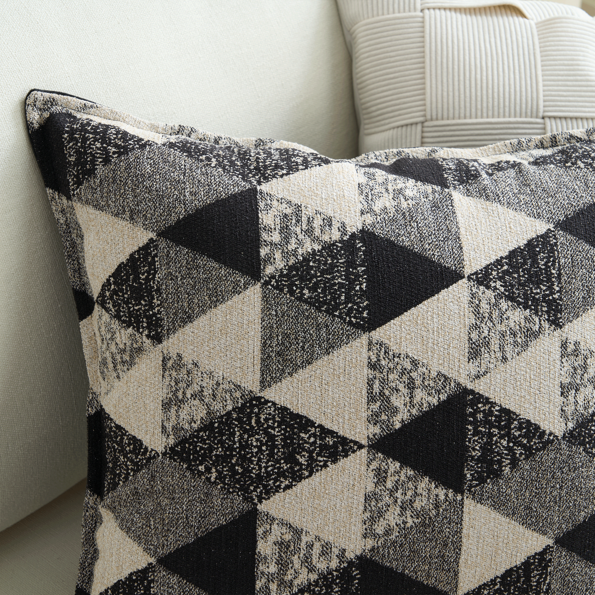 Modern Art Cushion Cover with Hidden Zipper