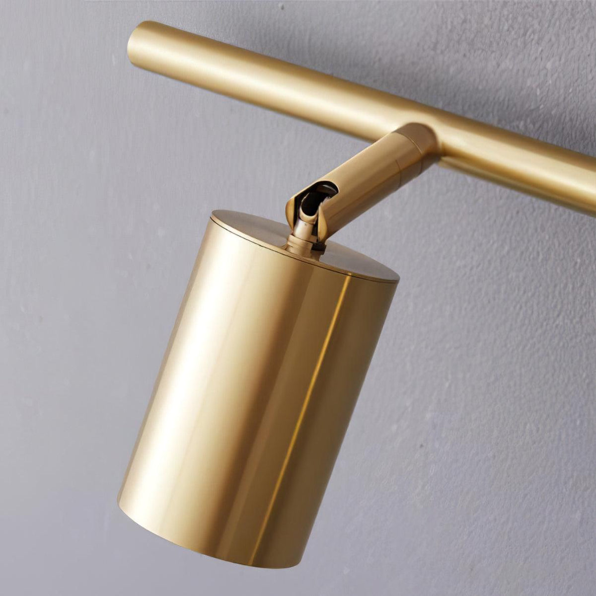 Modern Brass Double Head Wall Spotlight Bar