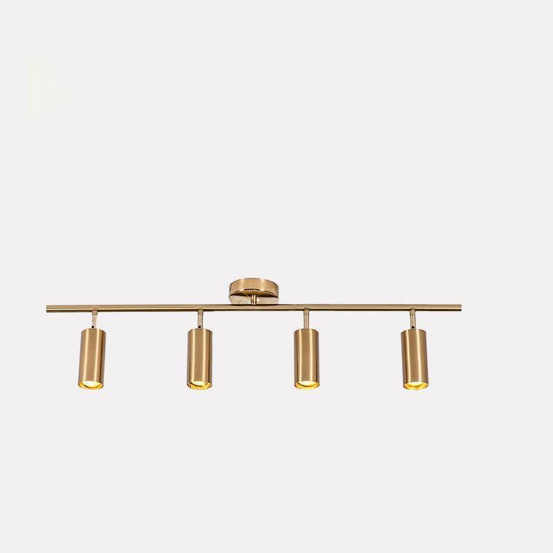 Modern Brass Double Head Wall Spotlight Bar