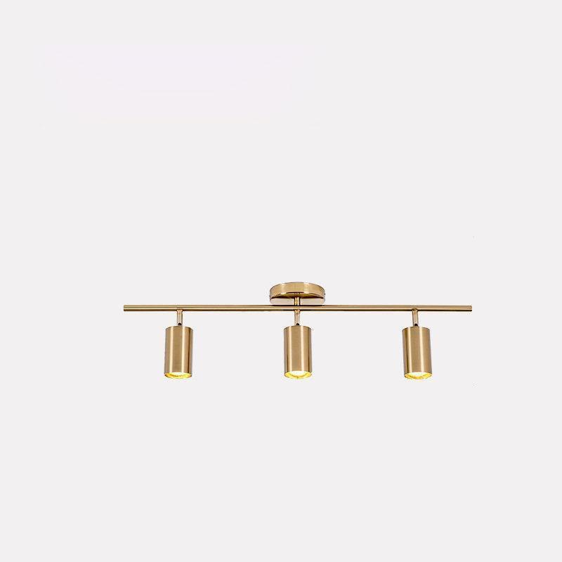 Modern Brass Double Head Wall Spotlight Bar