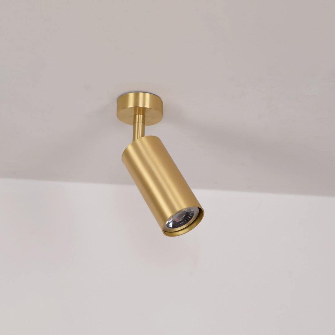 Modern Brass Double Head Wall Spotlight Bar