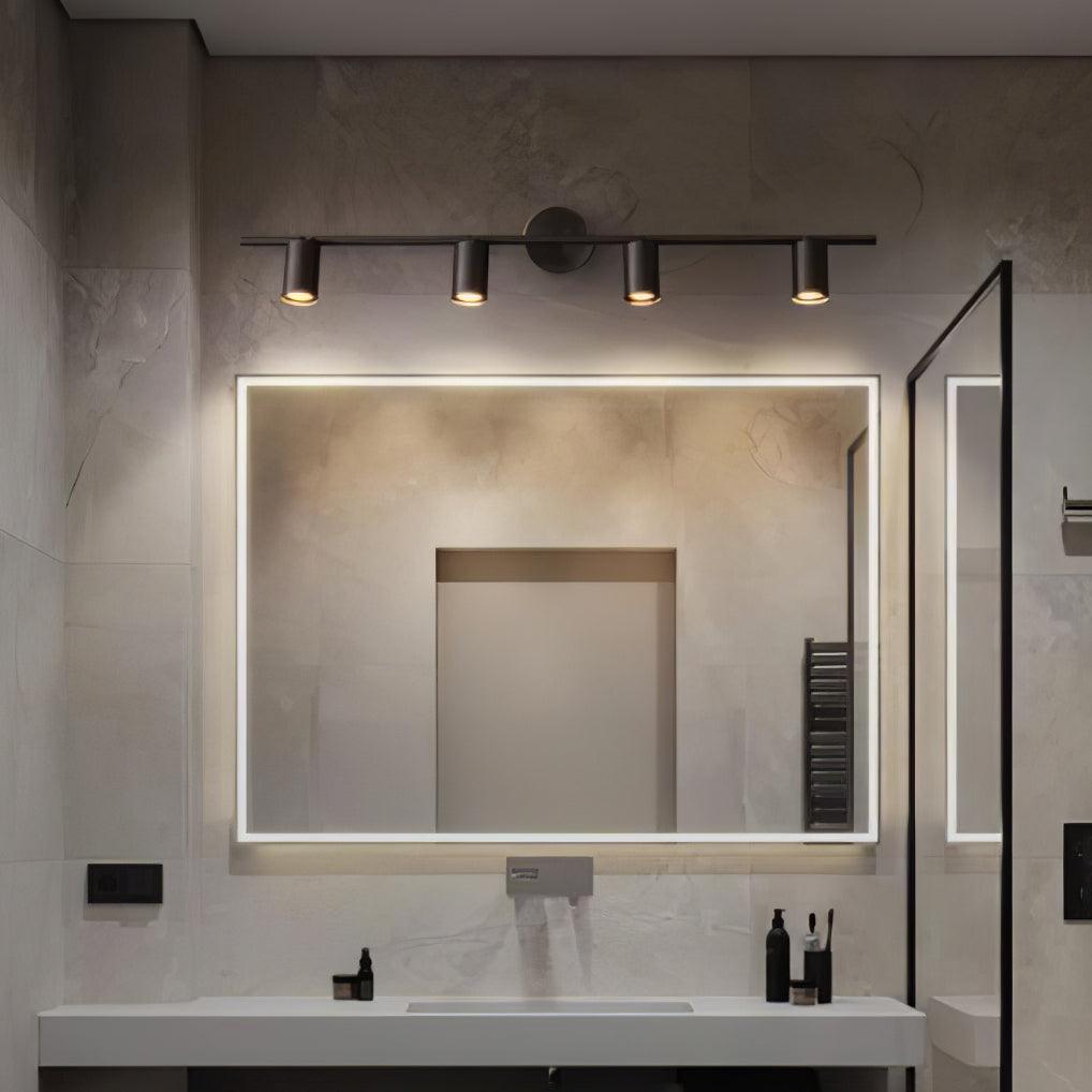 Modern Brass Double Head Wall Spotlight Bar