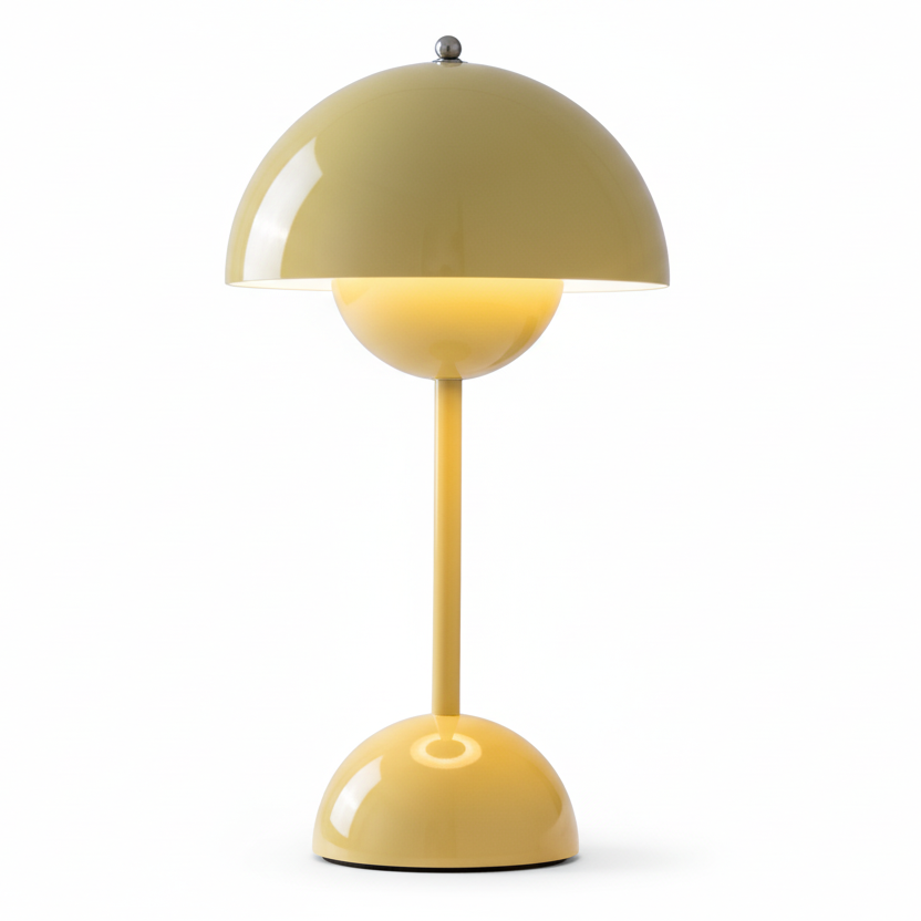 Modern Cordless Dome Table Lamp Warm LED Glow