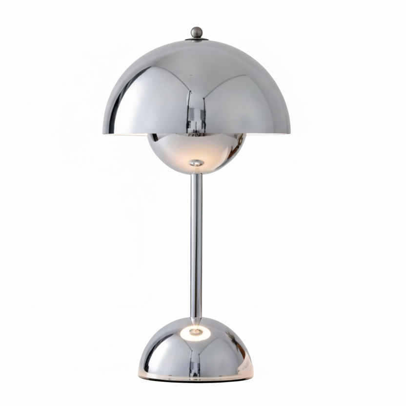 Modern Cordless Dome Table Lamp Warm LED Glow