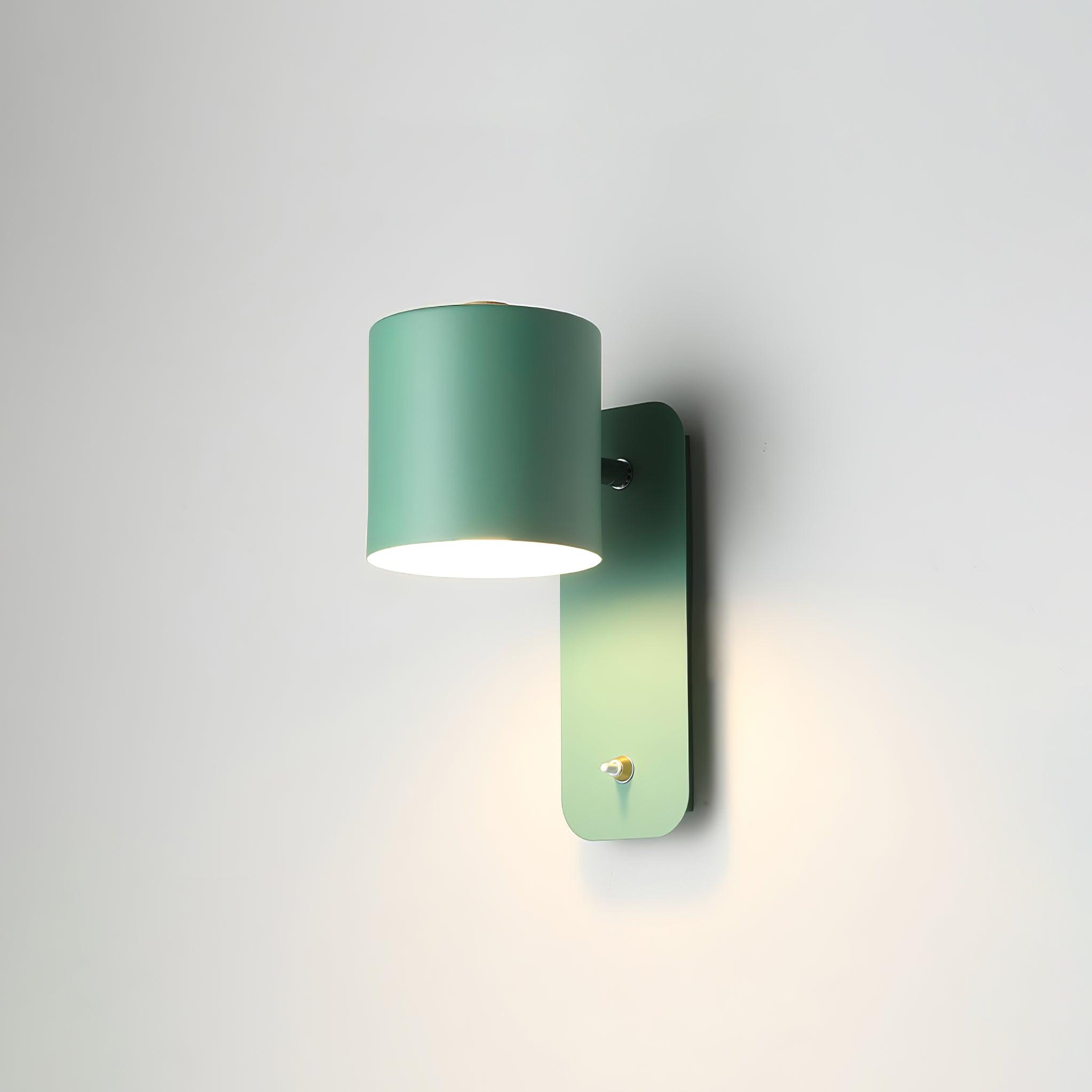 Modern Cylinder Wall Sconce with Rotary Shade