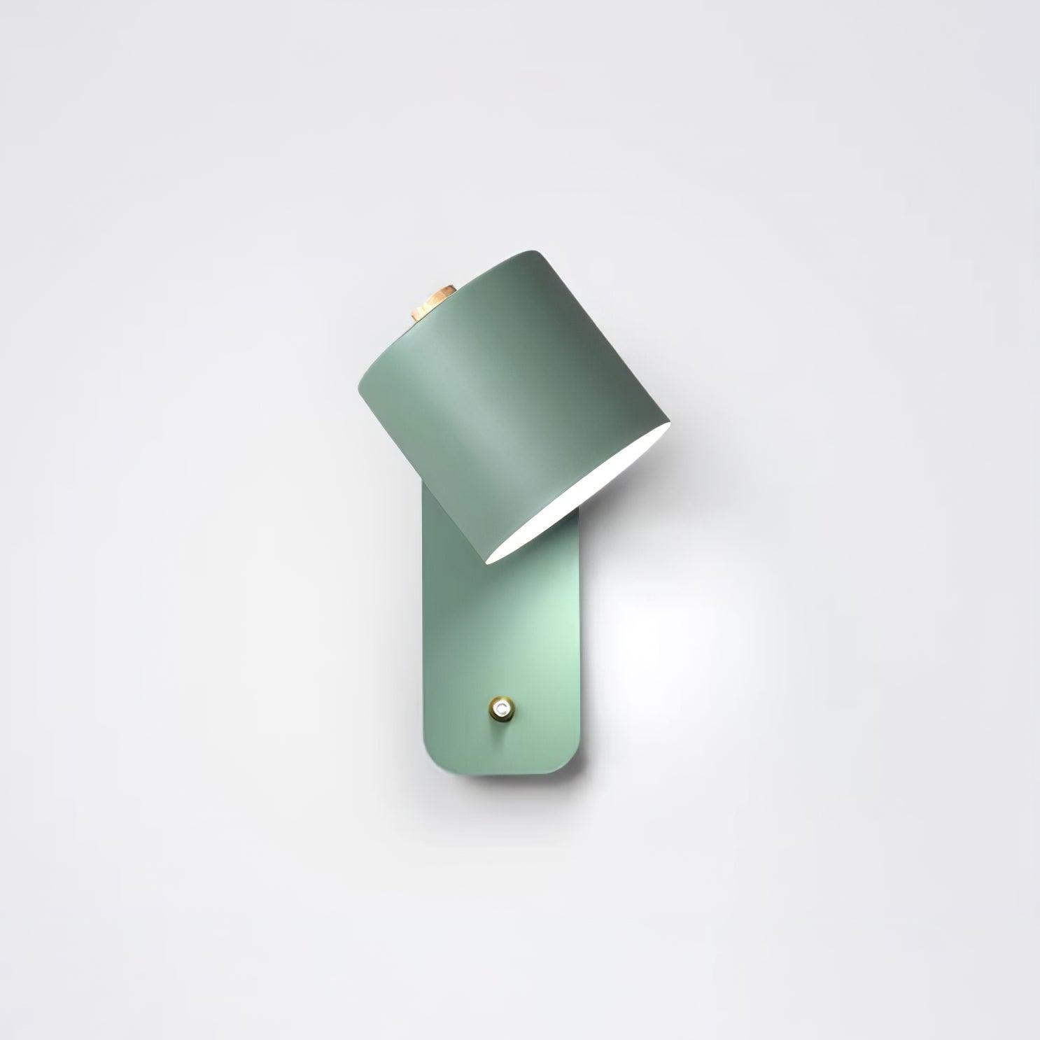 Modern Cylinder Wall Sconce with Rotary Shade