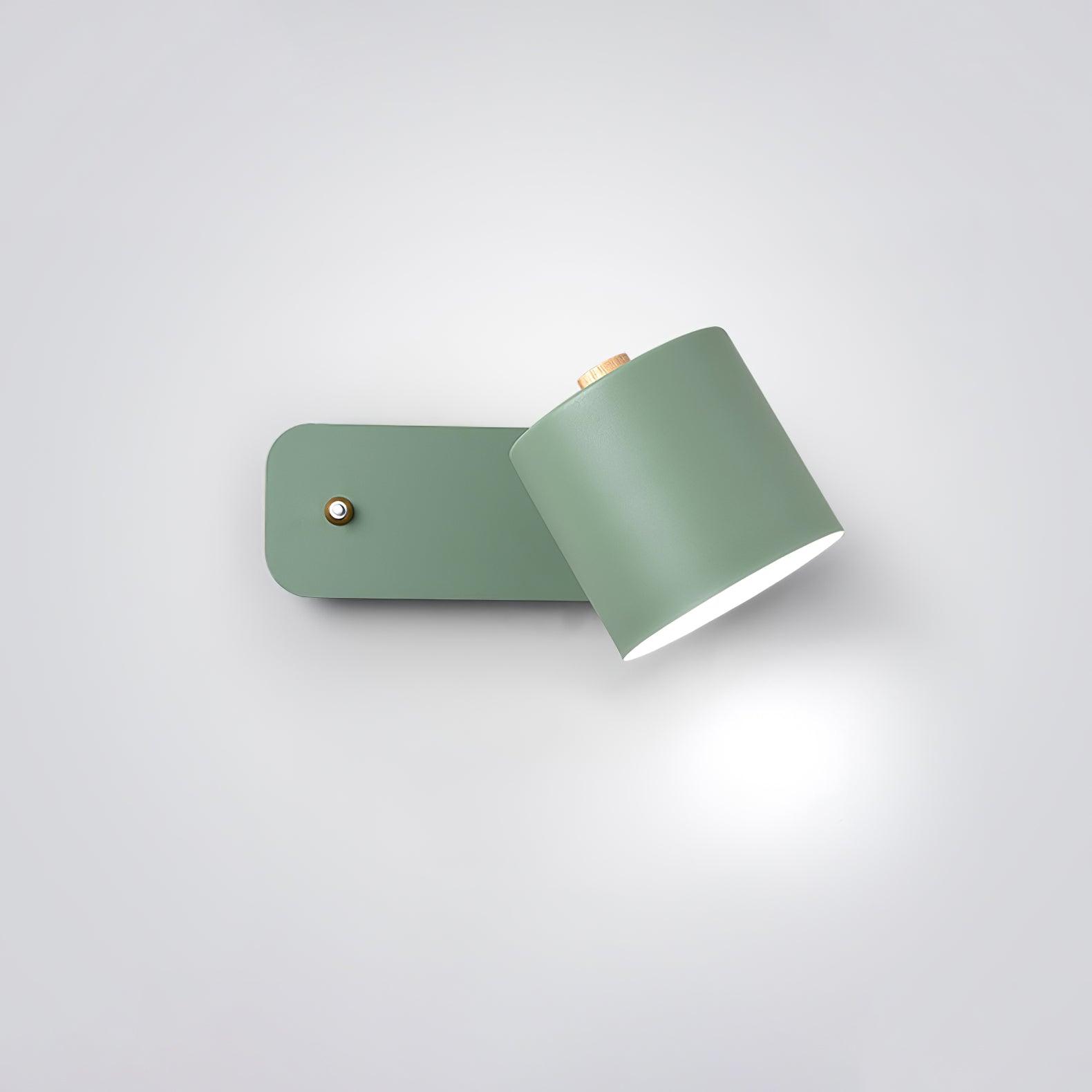 Modern Cylinder Wall Sconce with Rotary Shade