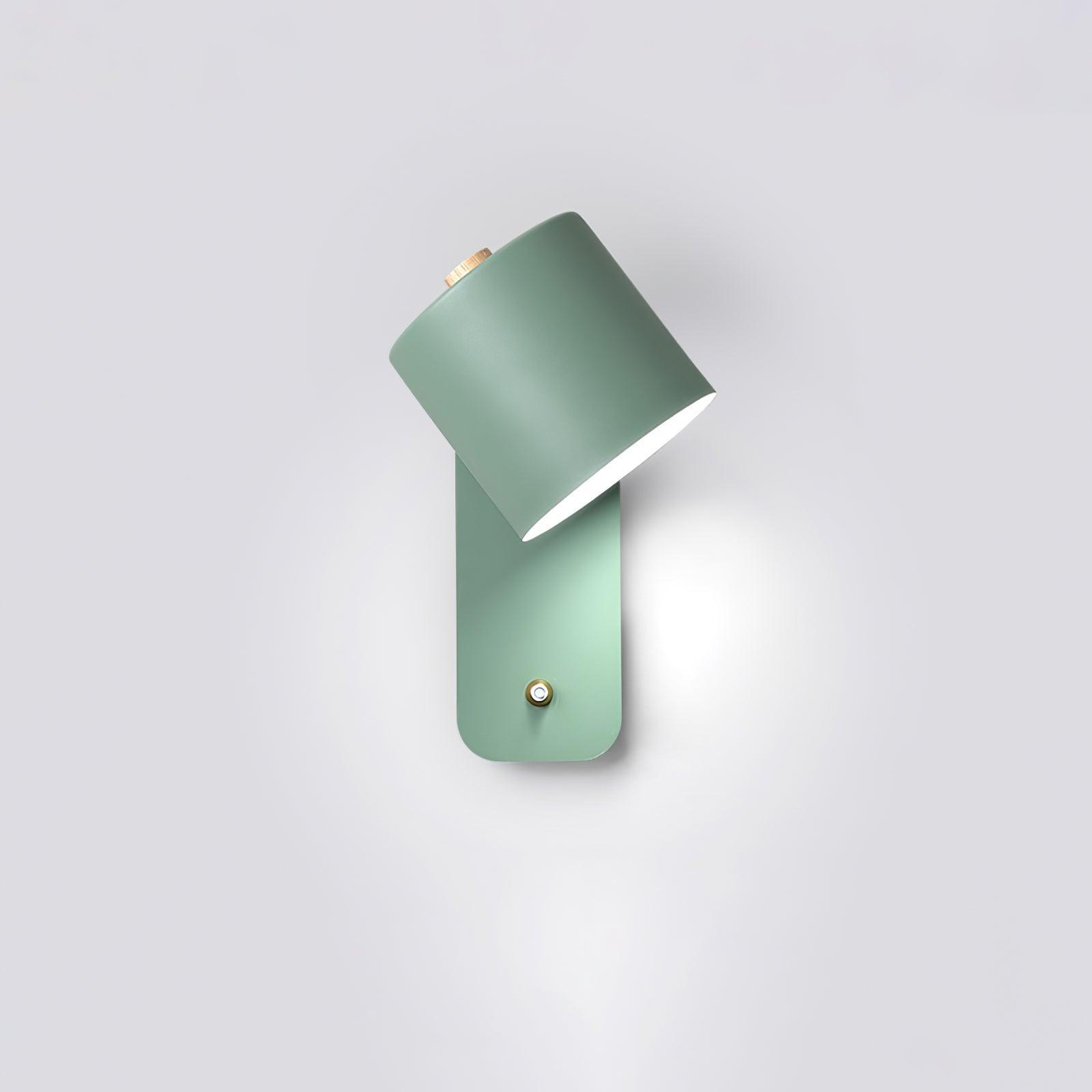 Modern Cylinder Wall Sconce with Rotary Shade