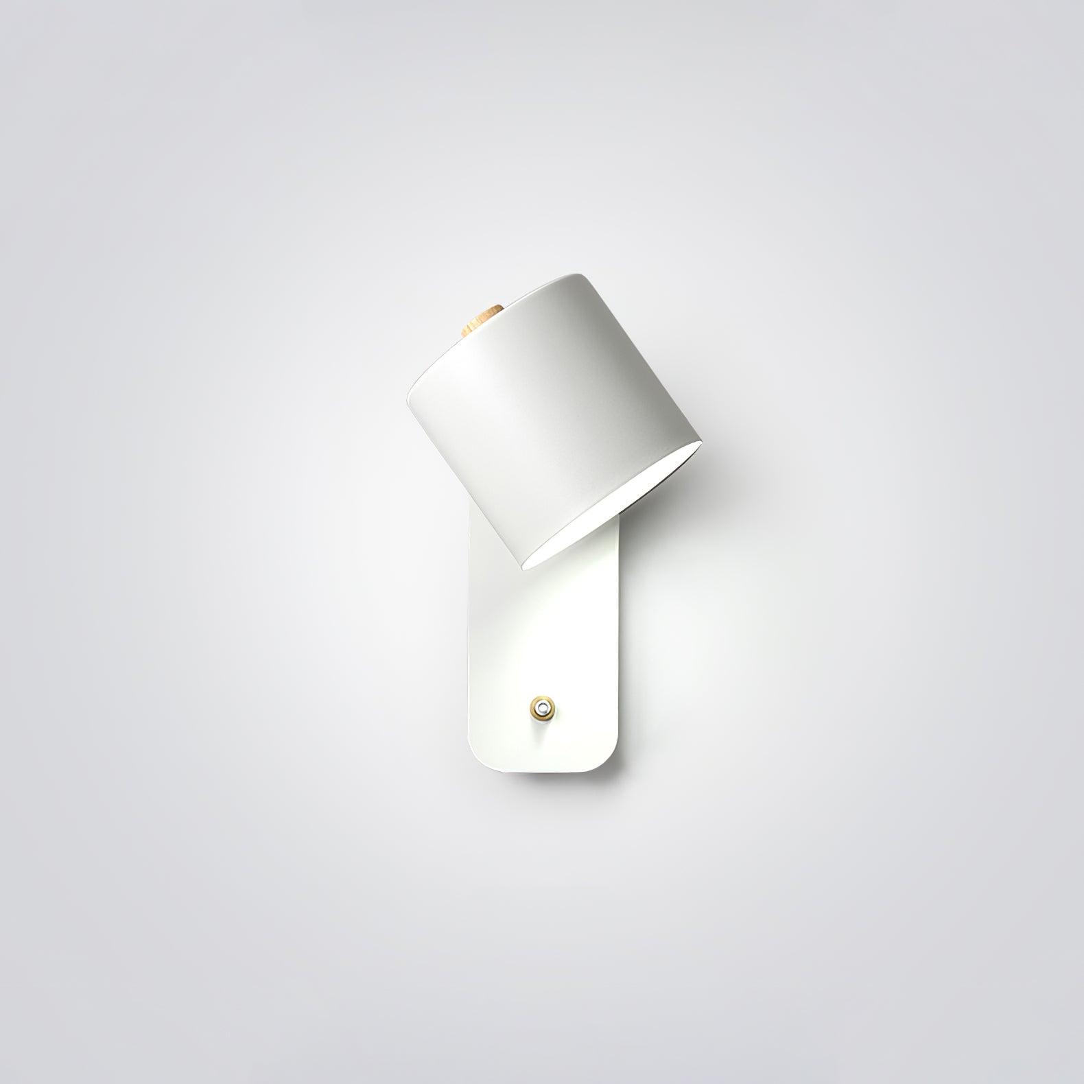 Modern Cylinder Wall Sconce with Rotary Shade