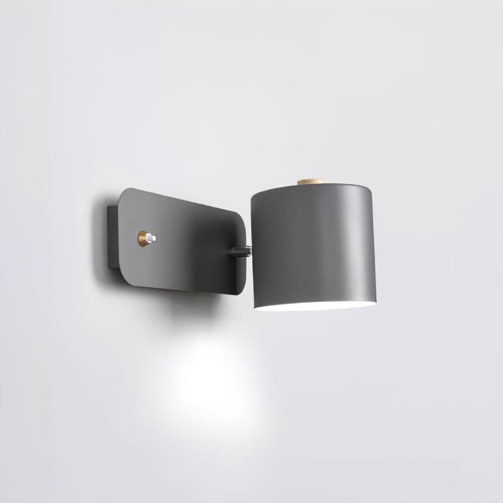 Modern Cylinder Wall Sconce with Rotary Shade