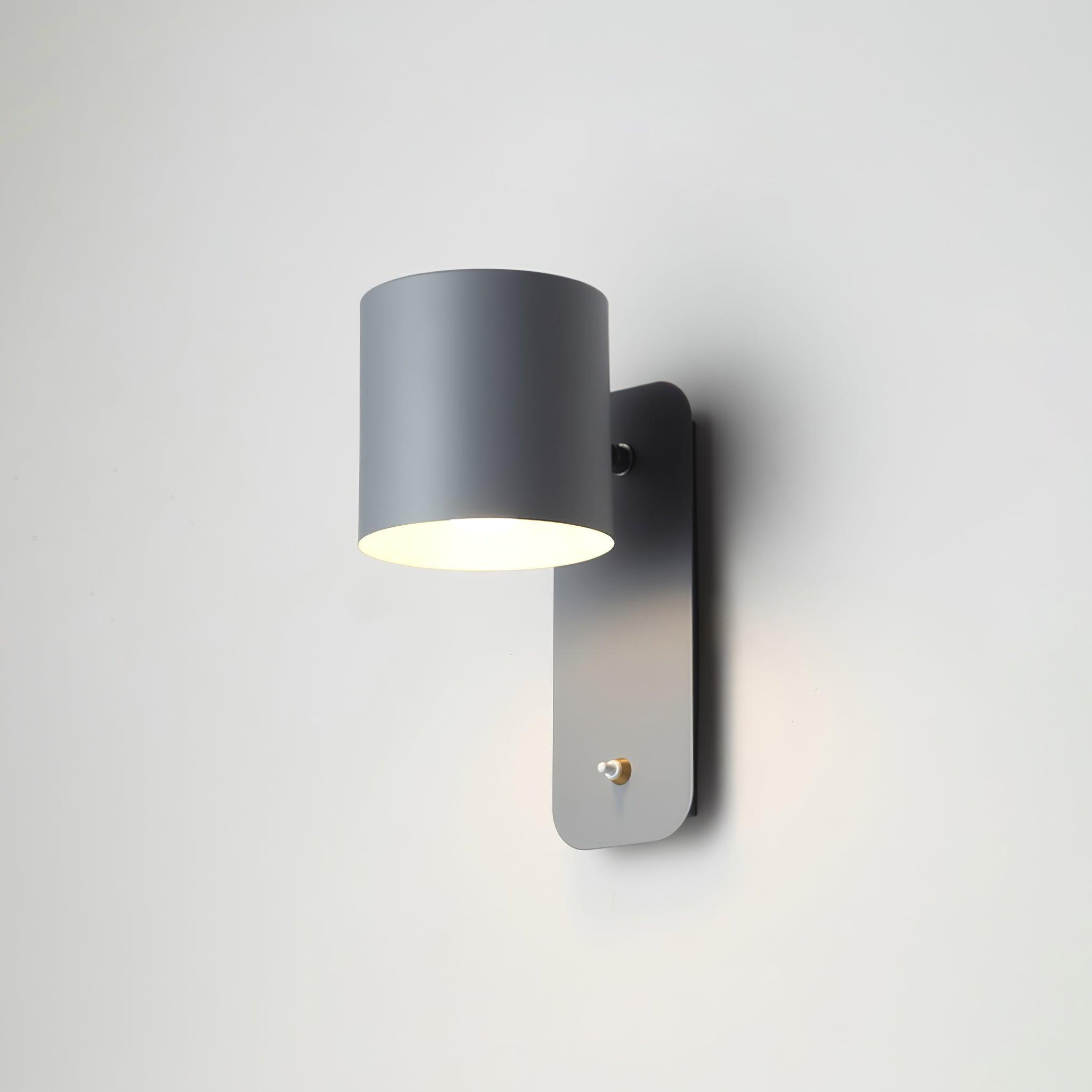 Modern Cylinder Wall Sconce with Rotary Shade