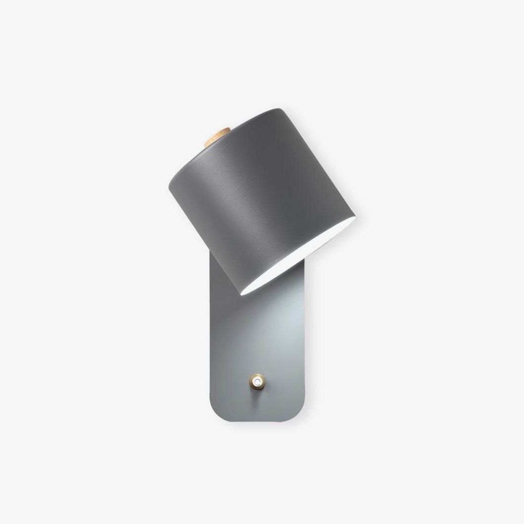 Modern Cylinder Wall Sconce with Rotary Shade