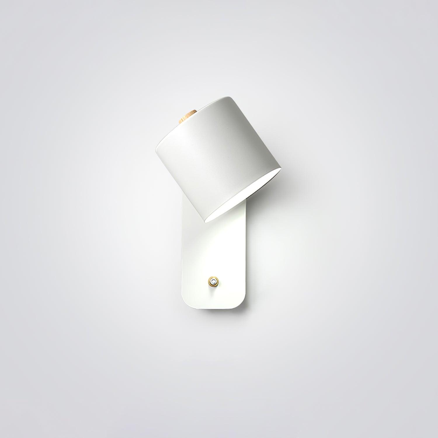 Modern Cylinder Wall Sconce with Rotary Shade