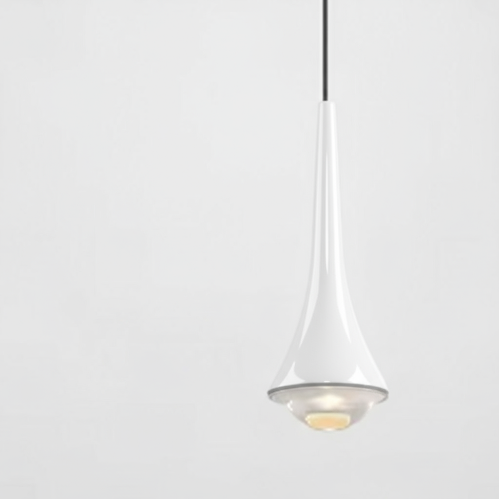 Modern Glass Teardrop LED Pendant Light