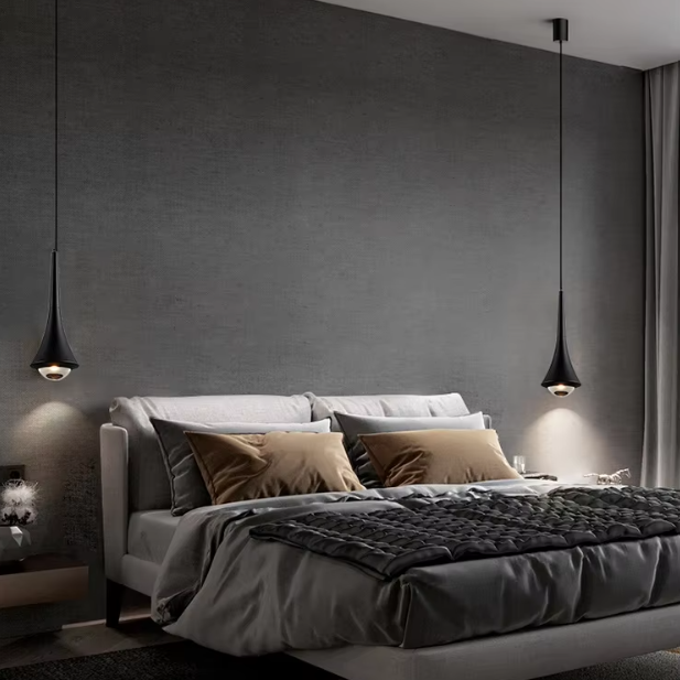 Modern Glass Teardrop LED Pendant Light