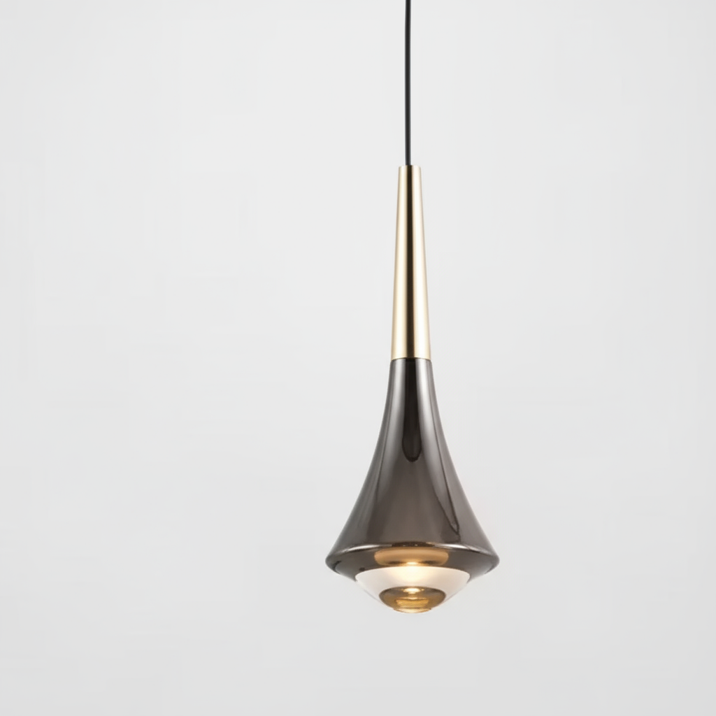 Modern Glass Teardrop LED Pendant Light